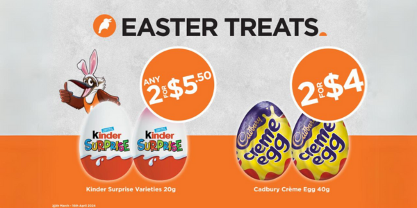 Easter Treats - Kinder and Cadburry