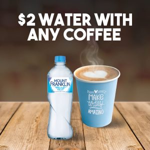 2 water with any coffee